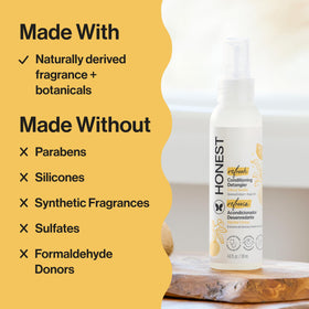 The Honest Company Hair Detangler Citrus Vanilla spray nozzle close-up
