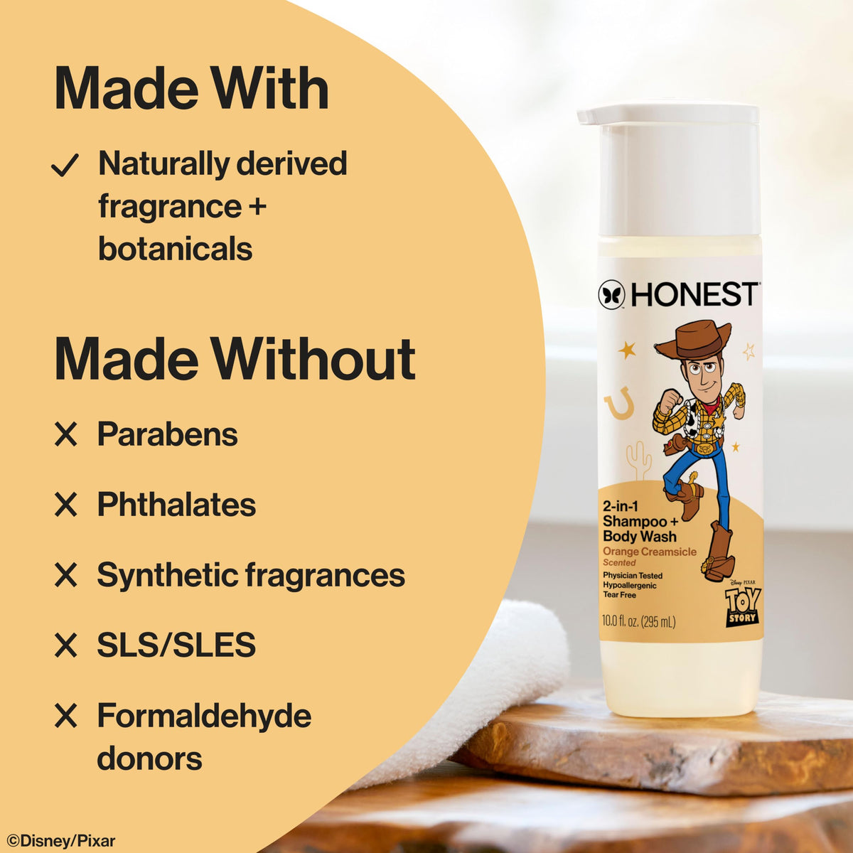The Honest Company Shampoo + Body Wash 381g with Buzz Lightyear character