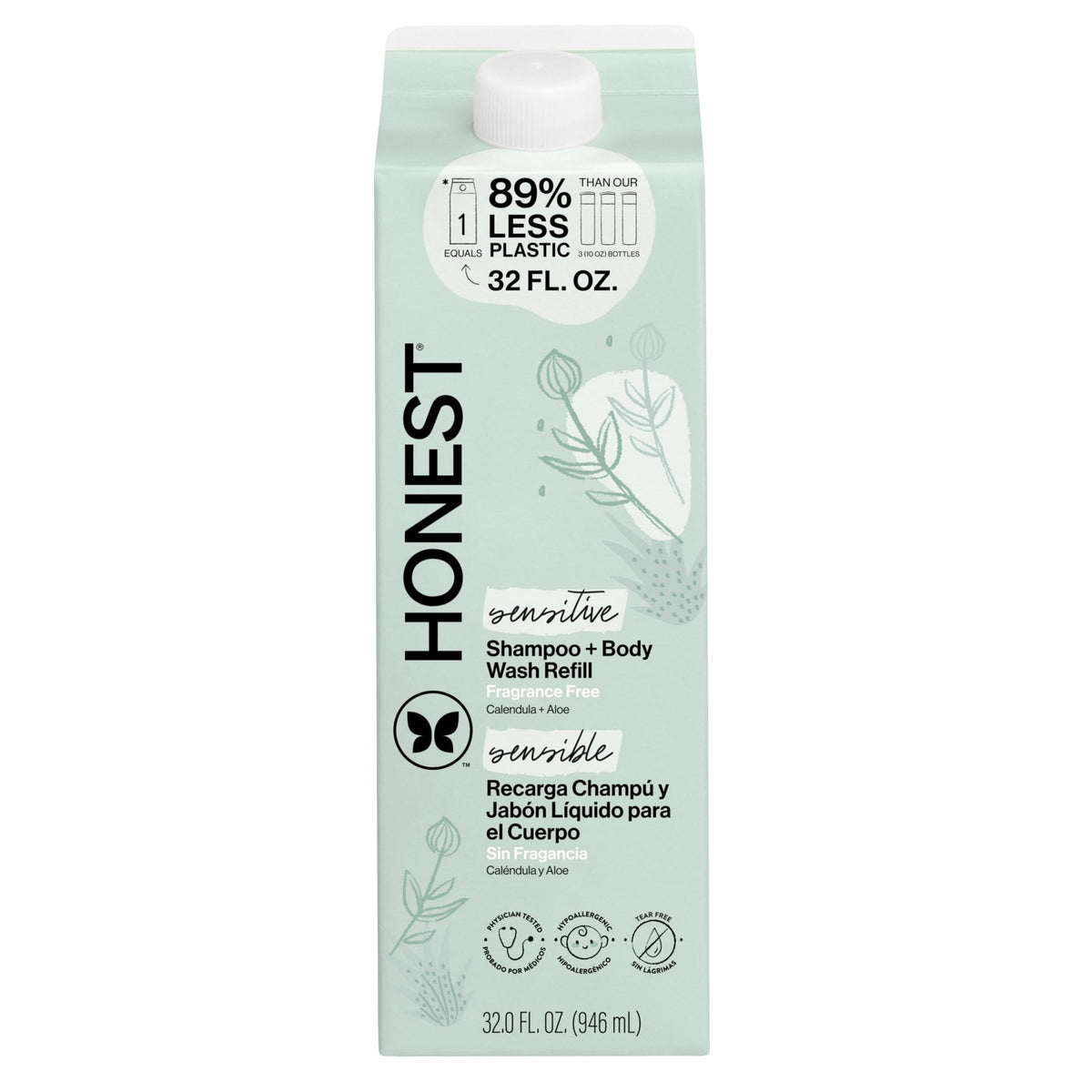The Honest Company Shampoo & Body Wash front view 1120g