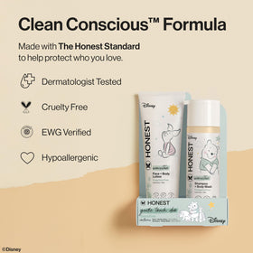 The Honest Company Shampoo & Body Wash lathering on skin