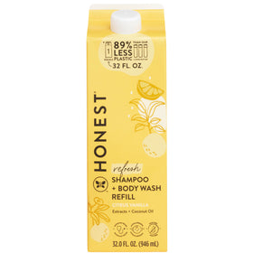 The Honest Company Shampoo Body Wash Refill Citrus Vanilla 32 oz front view