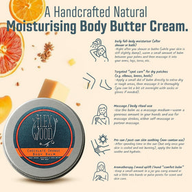 The Ilex Wood Chocolate Orange Body Balm with orange and grapefruit essential oils