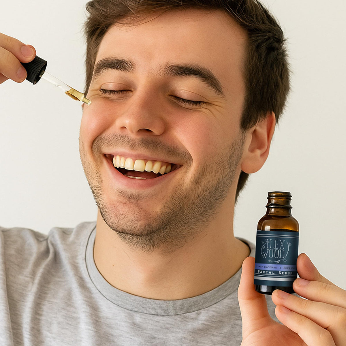 The Ilex Wood Frankincense and Bergamot Facial Serum 20ml with essential oils