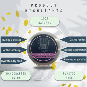 The Ilex Wood Herbal Healing Salve 100ml with lid off