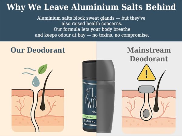 The Ilex Wood Natural Deodorant showing application