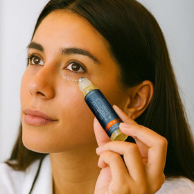 The Ilex Wood Revitalising Eye Serum in a skincare routine