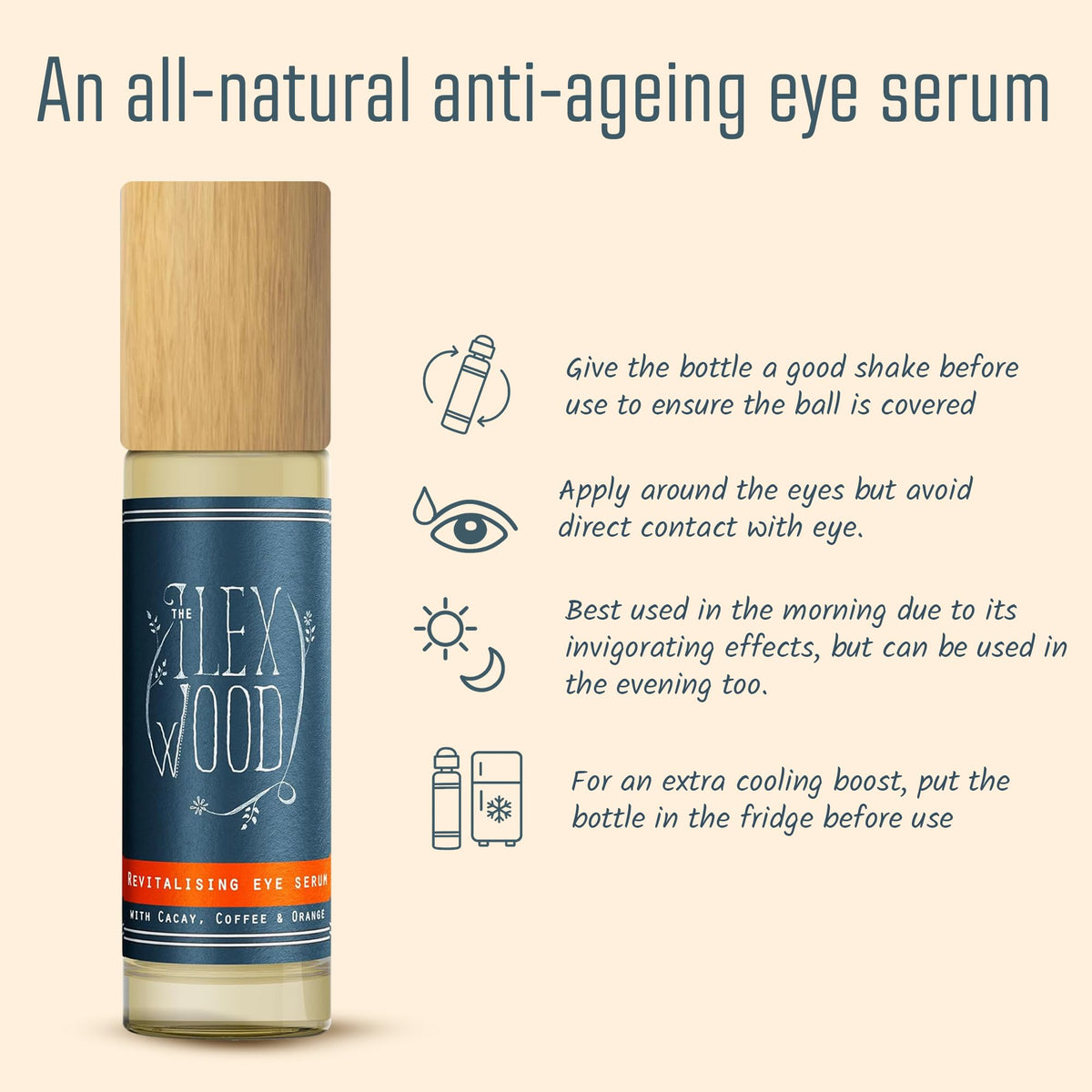 The Ilex Wood Revitalising Eye Serum with essential oils