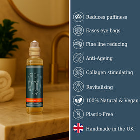 The Ilex Wood Revitalising Eye Serum with recyclable glass bottle