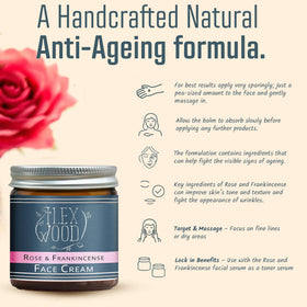 The Ilex Wood Rose & Frankincense Face Cream packaging
