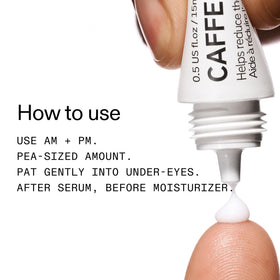 The INKEY List Caffeine Eye Cream close-up of cap