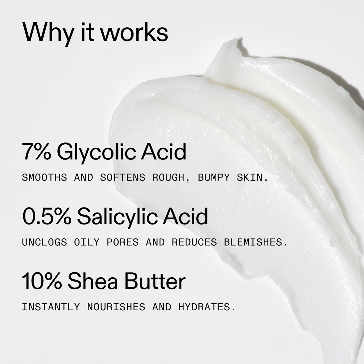 The INKEY List Glycolic Acid Exfoliating Body Stick application on skin
