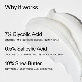 The INKEY List Glycolic Acid Exfoliating Body Stick application on skin
