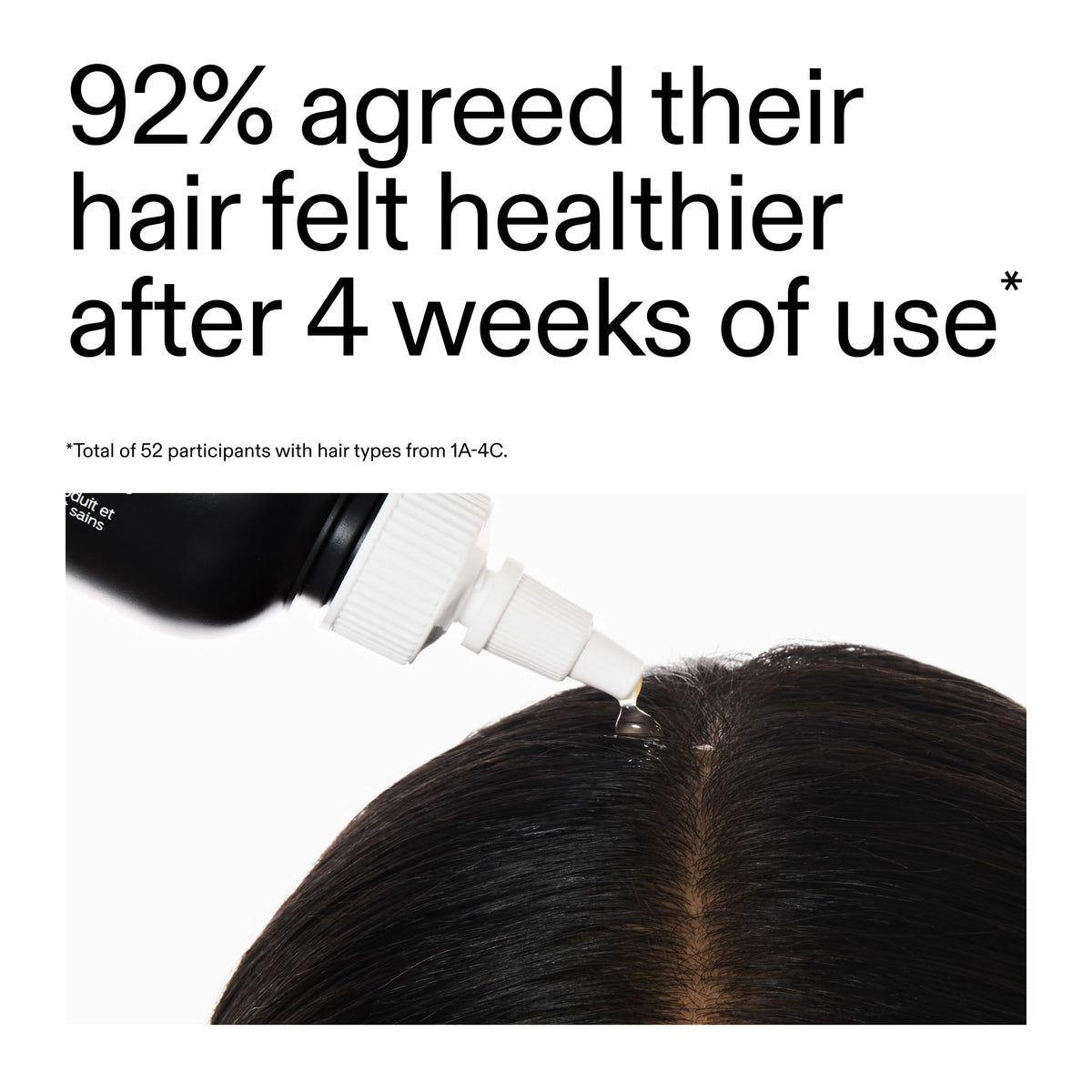 The INKEY List Glycolic Acid Scalp Scrub application on scalp
