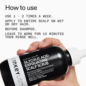 The INKEY List Glycolic Acid Scalp Scrub packaging details