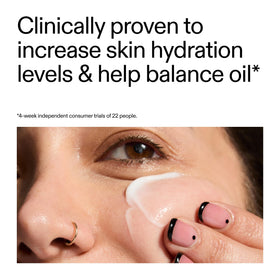 The INKEY List Omega Water Cream application on skin