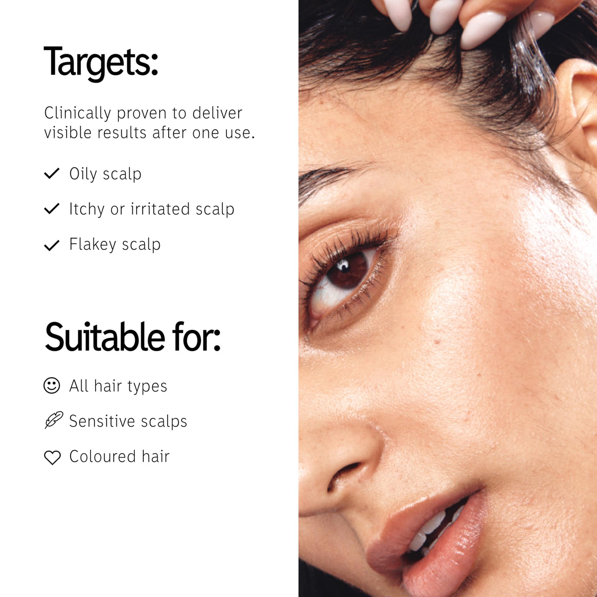 The INKEY List Salicylic Acid Scalp application on scalp