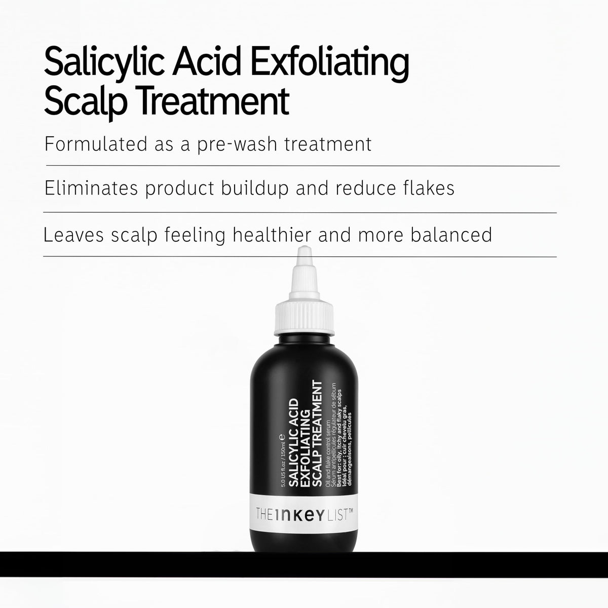 The INKEY List Salicylic Acid Scalp bottle side view