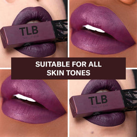 The Lip Bar Drama Queen Deep Eggplant lipstick tube