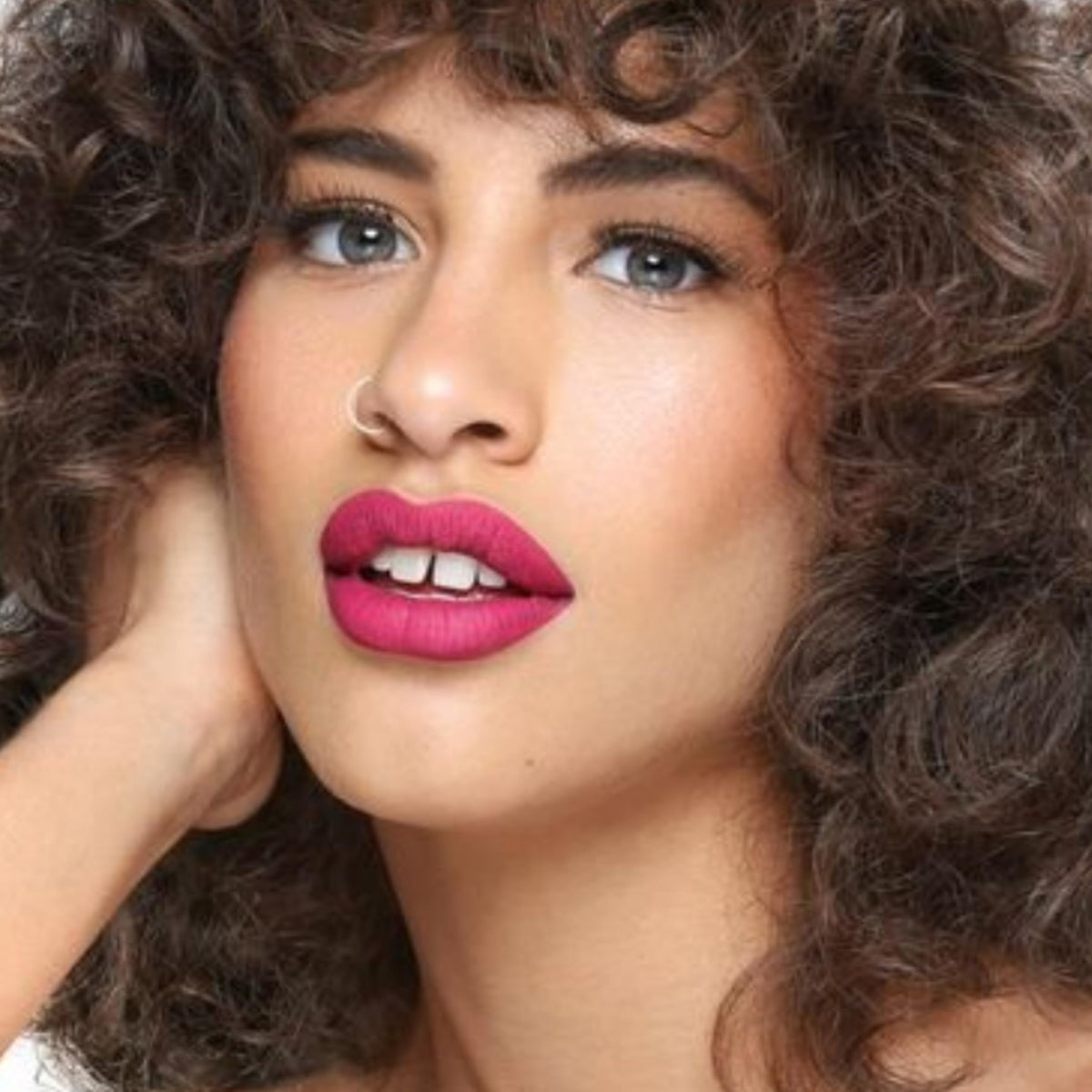 The Lip Bar Liquid Matte Lipstick Fuchsia Big Gretch with lip gloss