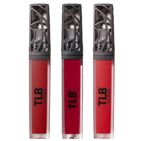The Lip Bar Nonstop Liquid Matte Lipstick 3-Pack front view with three shades