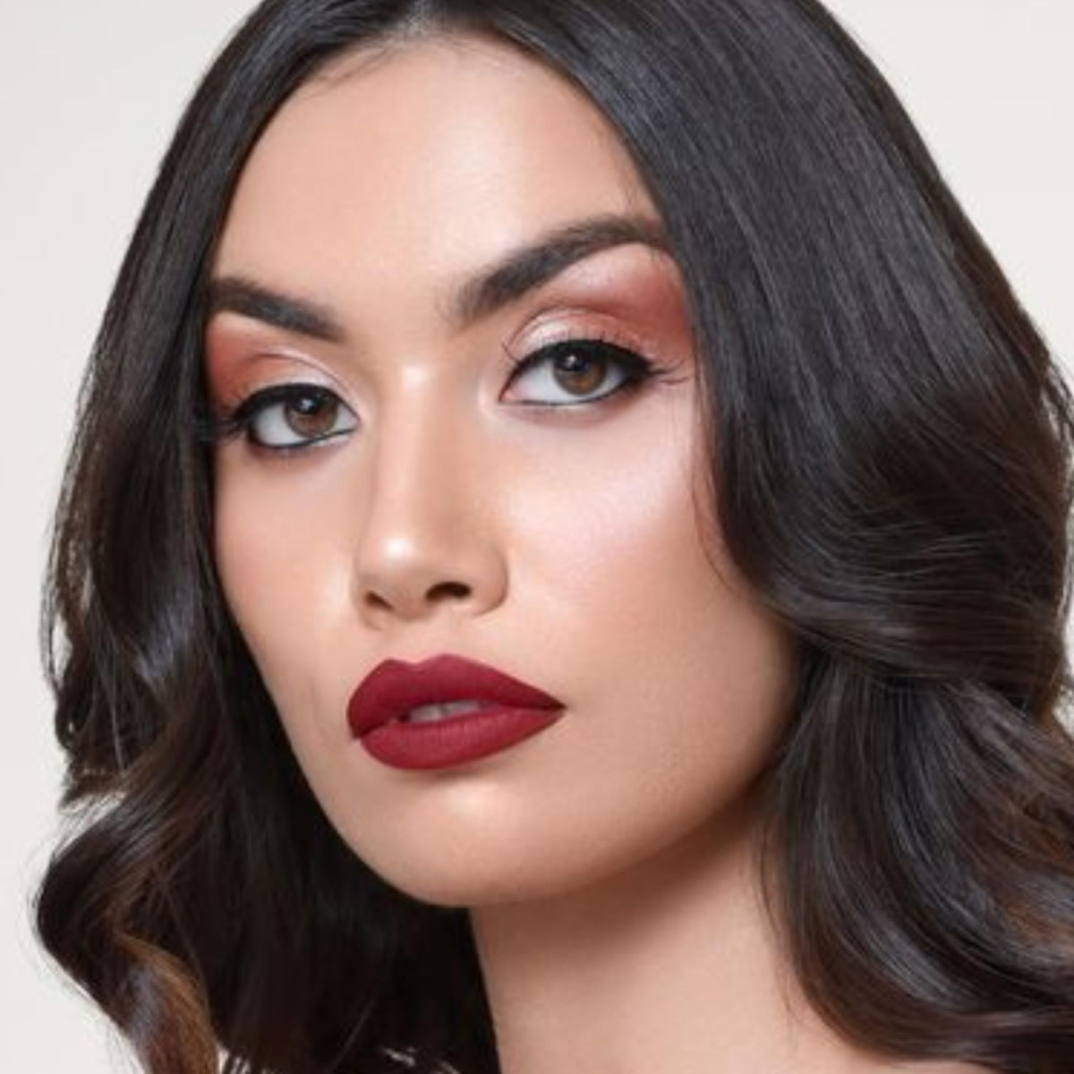 The Lip Bar Nonstop Liquid Matte Lipstick Brickhouse swatch on skin