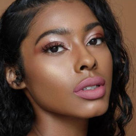 The Lip Bar Nonstop Liquid Matte Lipstick Curlfriend with lip gloss