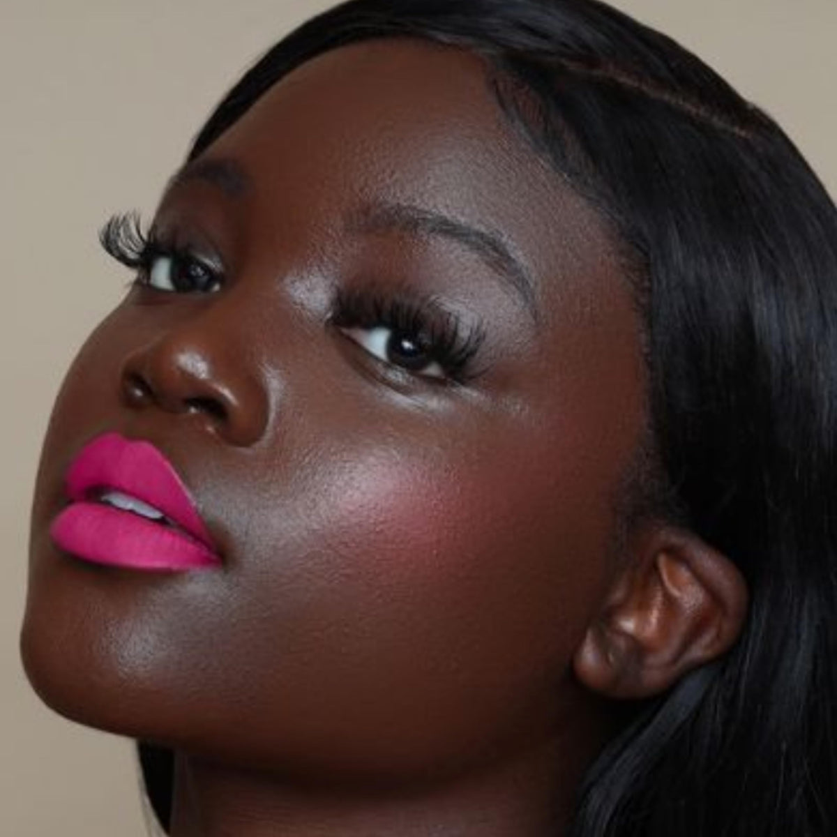 The Lip Bar Nonstop Liquid Matte Lipstick Fuchsia applicator close-up
