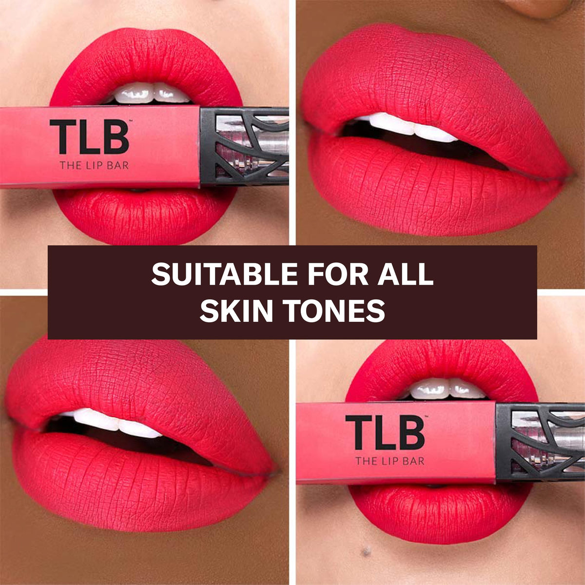 The Lip Bar Nonstop Liquid Matte Lipstick Haute Mess swatch on skin
