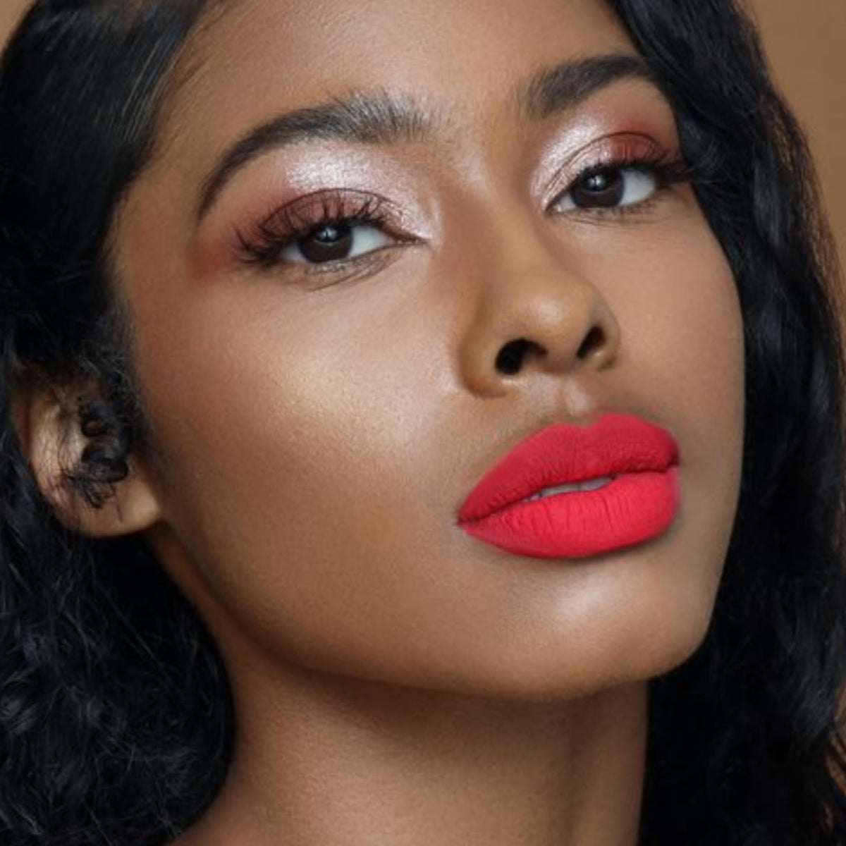 The Lip Bar Nonstop Liquid Matte Lipstick Haute Mess with lip liner
