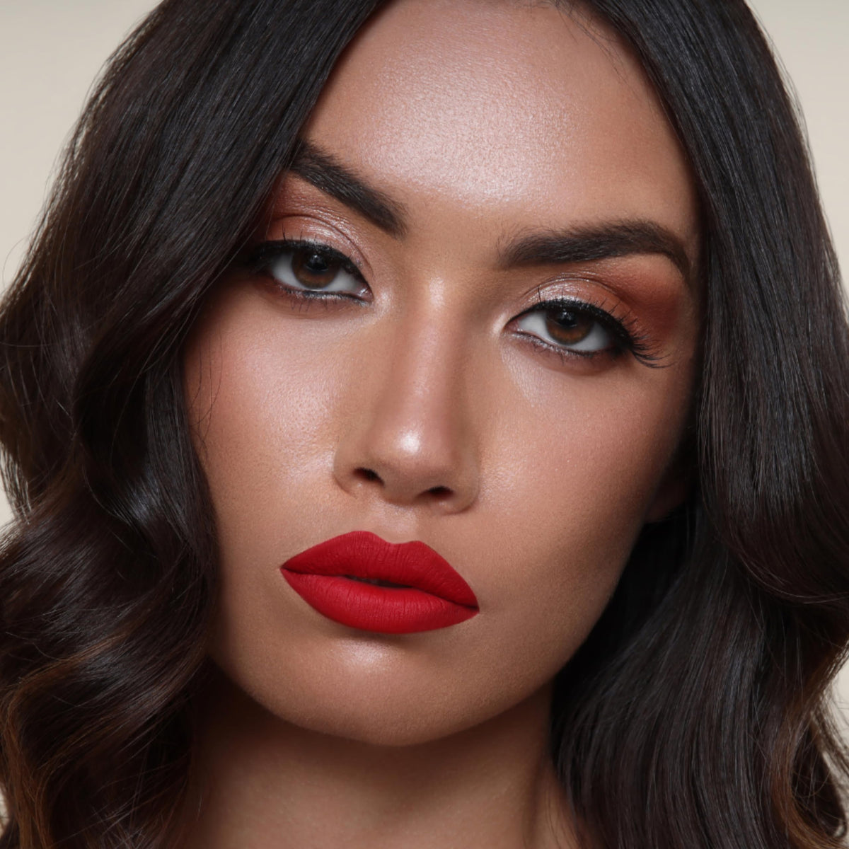 The Lip Bar Nonstop Liquid Matte Lipstick Hot Mama in natural light