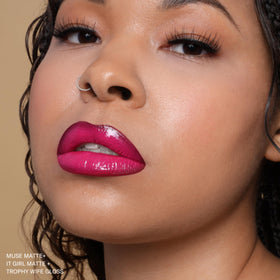 The Lip Bar Nonstop Liquid Matte Lipstick Muse Deep Berry lifestyle shot