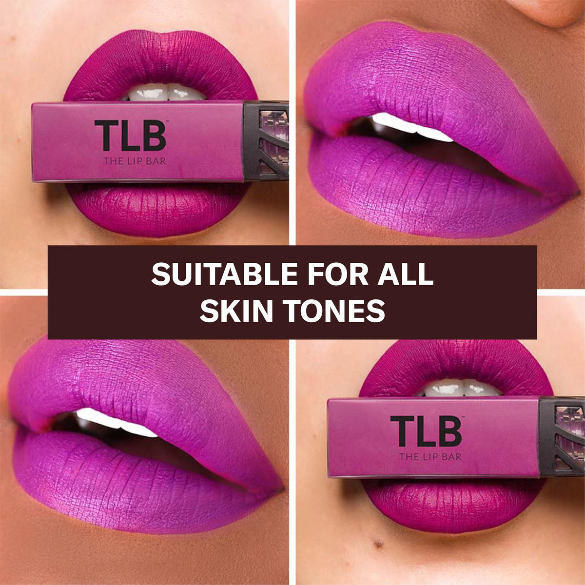 The Lip Bar Nonstop Liquid Matte Lipstick Prima Donna Fuchsia Purple side view