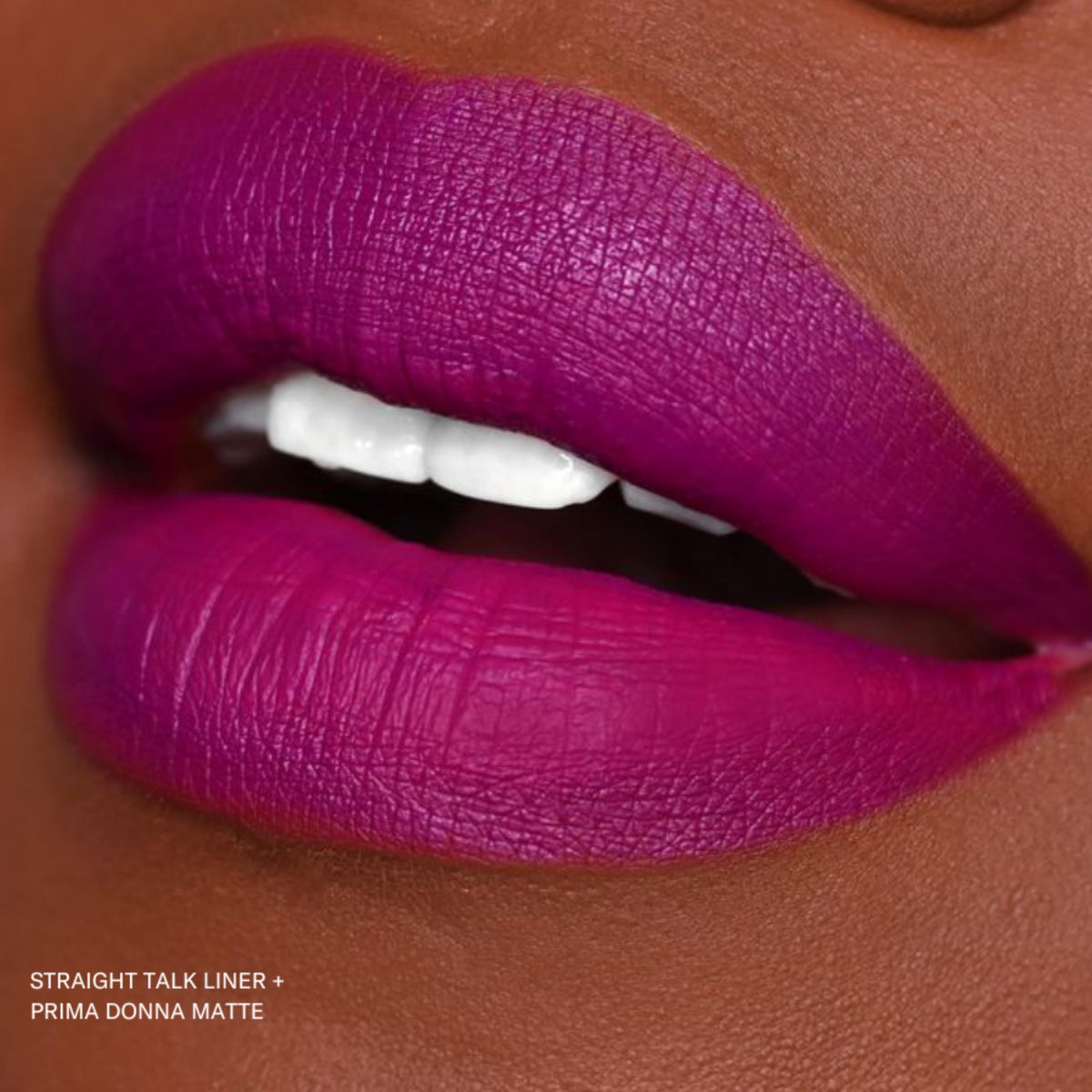 The Lip Bar Nonstop Liquid Matte Lipstick Prima Donna Fuchsia Purple with lip care duo