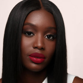 The Lip Bar Nonstop Liquid Matte Lipstick showing Prima Donna shade