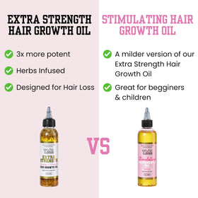 The Mane Attraction Extra-Strength Herbal Hair Growth Oil application on scalp