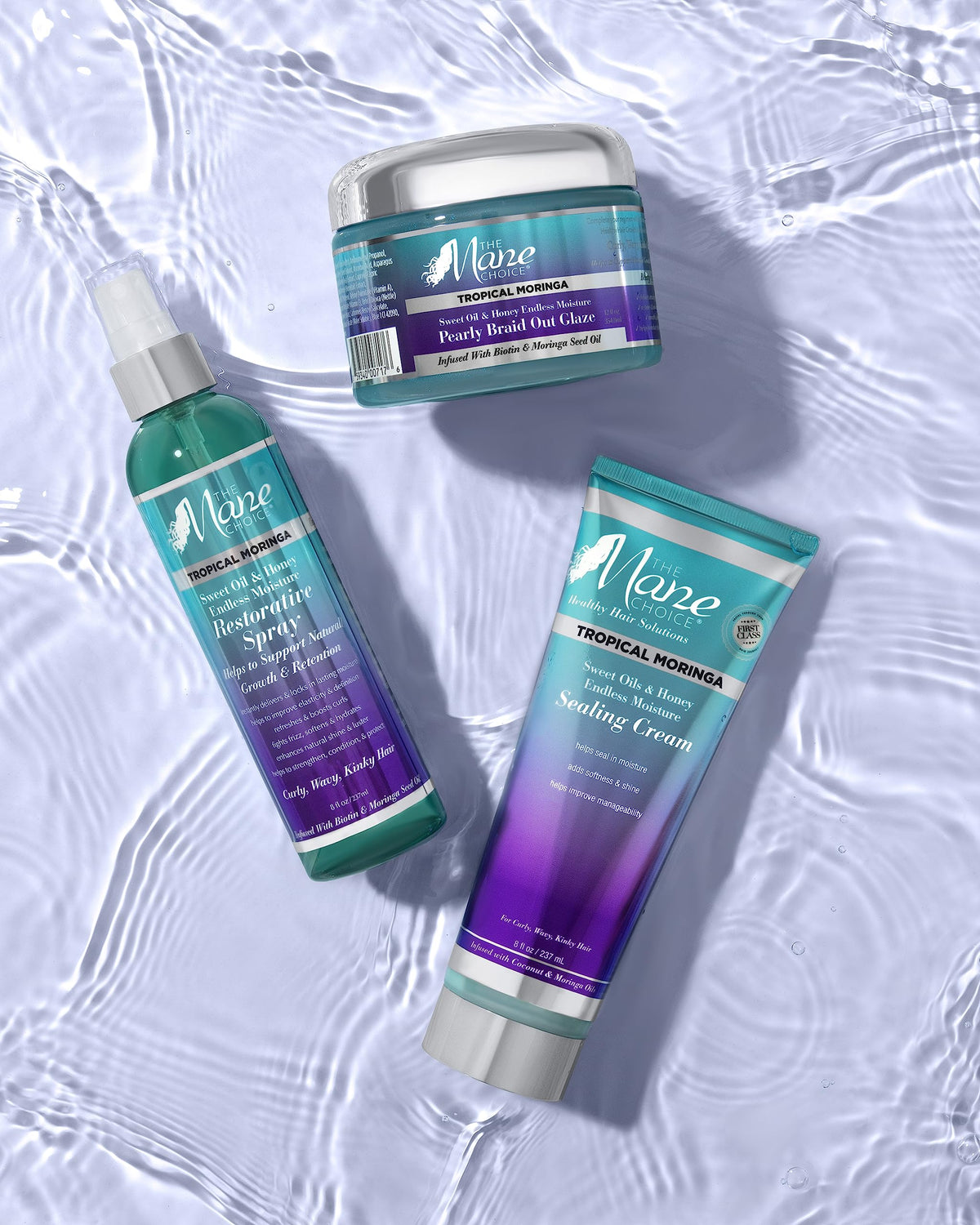 The Mane Choice Tropical Moringa Sweet Oil & Honey Cream with natural ingredients