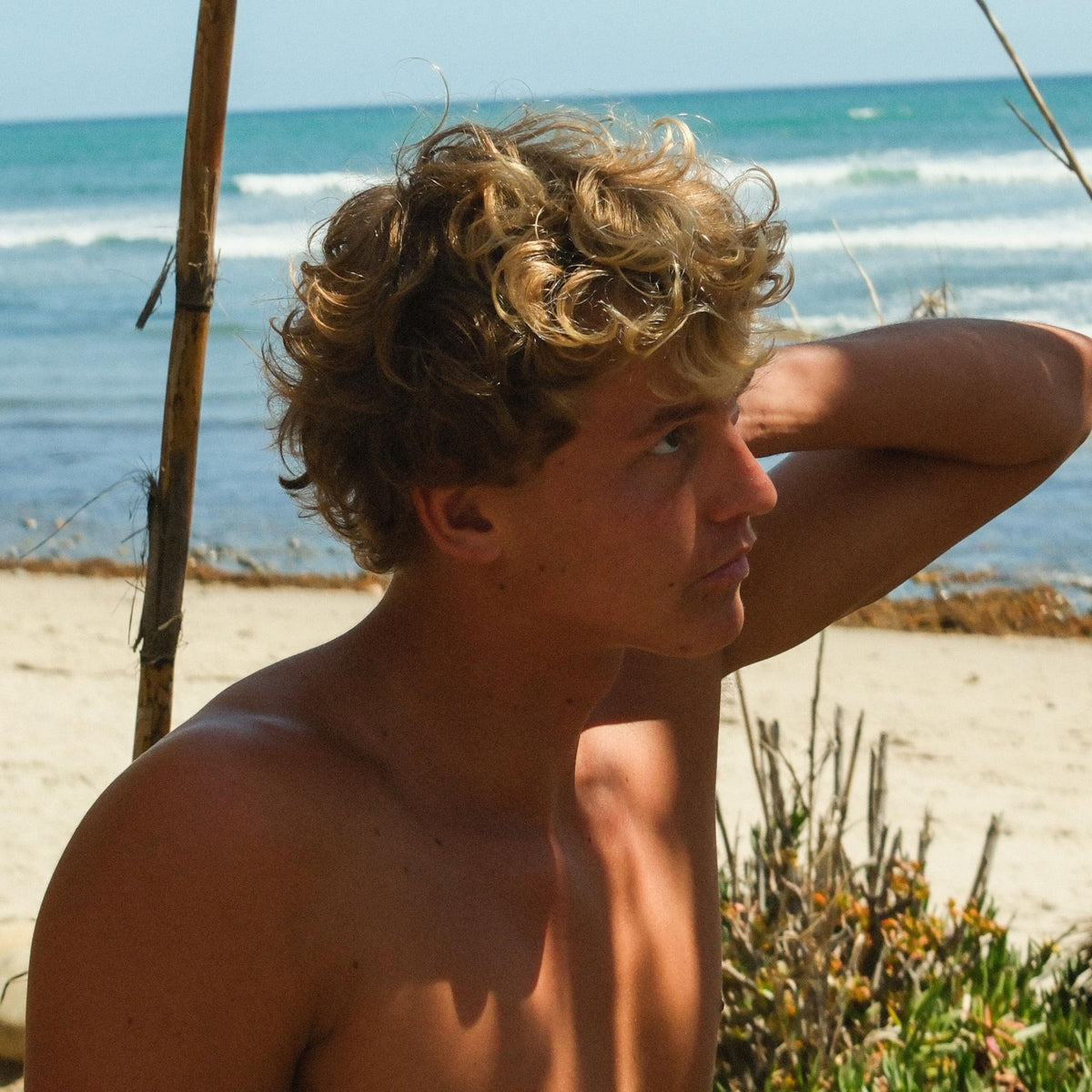 The Merman Curling Sea Clay applied to hair