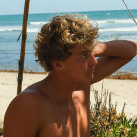 The Merman Curling Sea Clay applied to hair