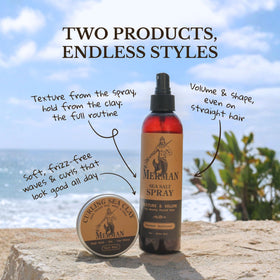 The Merman Sea Salt Spray with beachy hair texture
