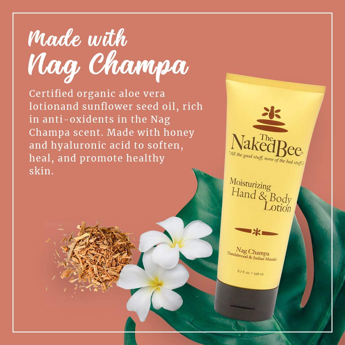 The Naked Bee Nourishing Body Lotion 6.7oz back view
