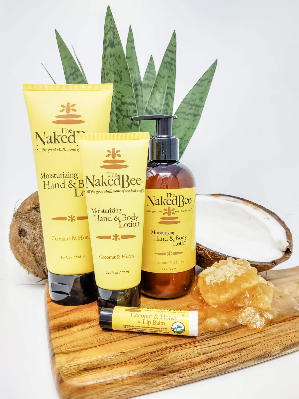 The Naked Bee Nourishing Body Lotion Coconut & Honey back view