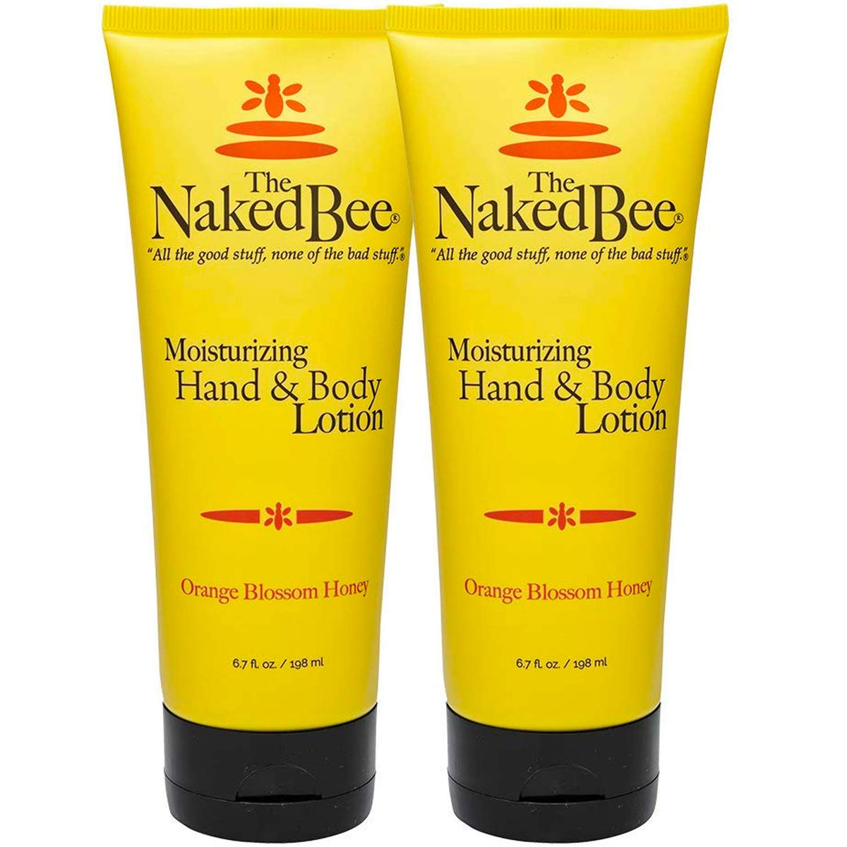 The Naked Bee Orange Blossom Honey Hand and Body Lotion 2 Pack front view