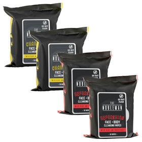 The Nobleman Aloe Infused Cleansing Wipes displayed outdoors