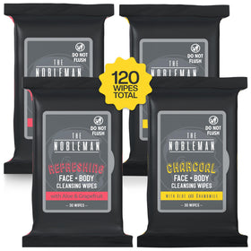The Nobleman Aloe Infused Cleansing Wipes grapefruit pack front view