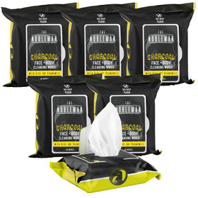The Nobleman Cleansing Wipes being used on face