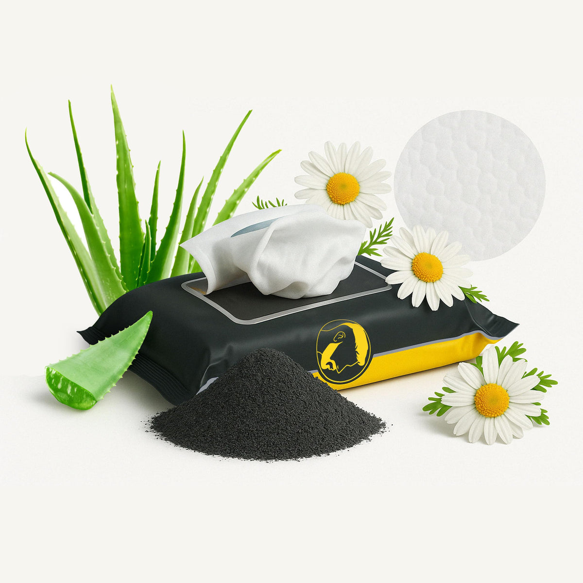 The Nobleman Cleansing Wipes held in hand