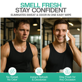 The Nobleman Cleansing Wipes side view showing pack dimensions