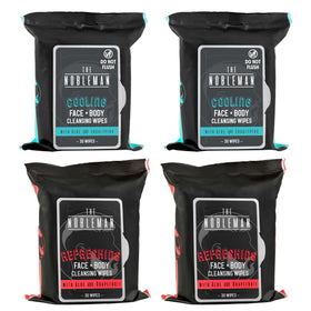The Nobleman Cooling Cleansing Wipes front view packaging