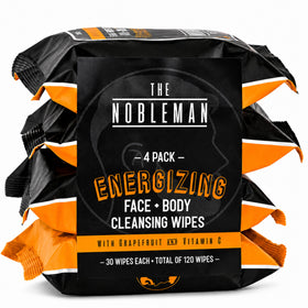 The Nobleman Energizing Grapefruit Cleansing Wipes front view