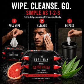 The Nobleman Refreshing Wipes used during outdoor activities
